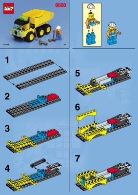 Istruzioni per la Costruzione - LEGO - 6600 - Highway Construction: Page 1