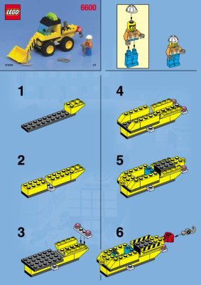 Istruzioni per la Costruzione - LEGO - 6600 - Highway Construction: Page 1