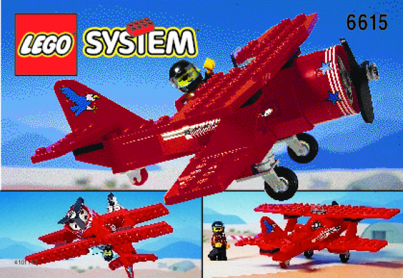 Istruzioni per la Costruzione - LEGO - 6615 - BIPLANE: Page 1