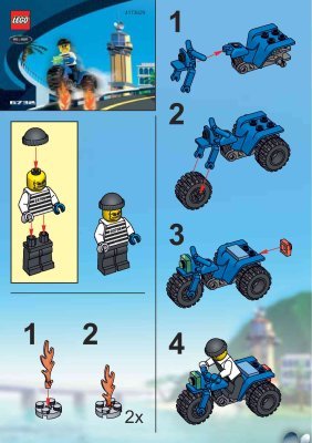 Istruzioni per la Costruzione - LEGO - 6732 - Brickster's Trike: Page 1