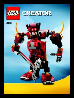 Istruzioni per la Costruzione - LEGO - 6751 - Fiery Legend: Page 1