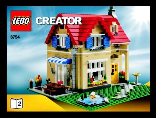 Istruzioni per la Costruzione - LEGO - 6754 - Family Home: Page 1