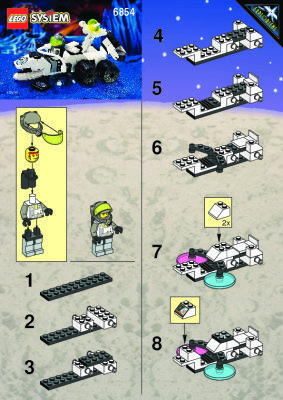 Istruzioni per la Costruzione - LEGO - 6854 - GROUNDSCAN VEHICLE: Page 1