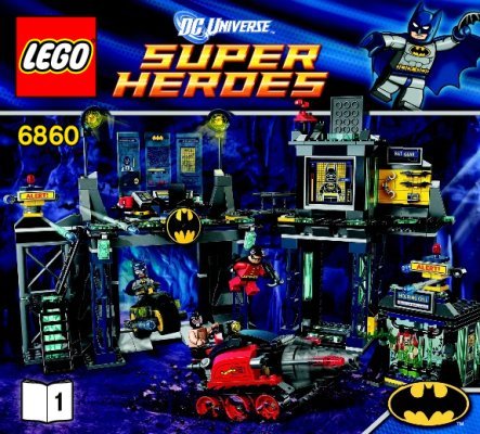 Istruzioni per la Costruzione - LEGO - 6860 - The Batcave: Page 1