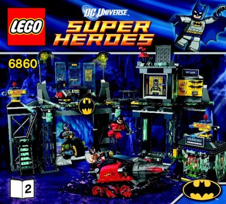 Istruzioni per la Costruzione - LEGO - 6860 - The Batcave: Page 1