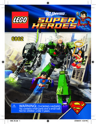 Istruzioni per la Costruzione - LEGO - 6862 - Superman™ vs. Power Armor Lex: Page 1