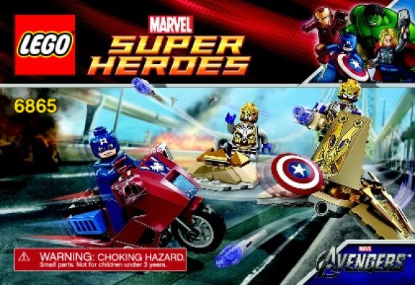 Istruzioni per la Costruzione - LEGO - 6865 - Captain America's™ Avenging Cycle: Page 1