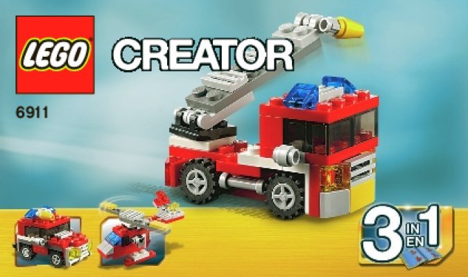 Istruzioni per la Costruzione - LEGO - 6911 - Mini Fire Rescue: Page 1