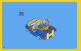 Istruzioni per la Costruzione - LEGO - 6913 - Blue Roadster: Page 36