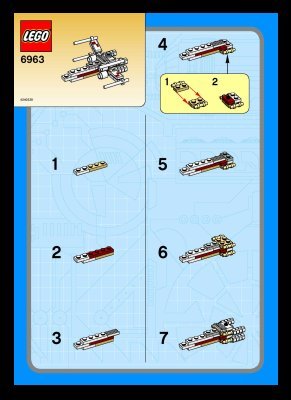 Istruzioni per la Costruzione - LEGO - 6963 - X-WING STARFIGHTER: Page 1