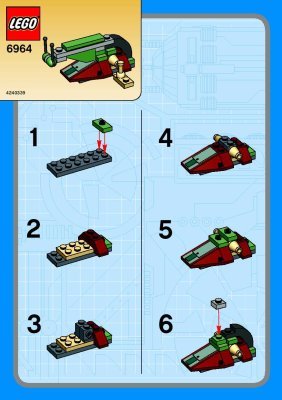 Istruzioni per la Costruzione - LEGO - 6964 - BOBA FETT'S SLAVE: Page 1