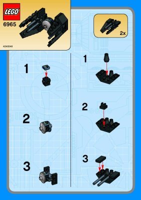 Istruzioni per la Costruzione - LEGO - 6965 - TIE INTERCEPTOR: Page 1