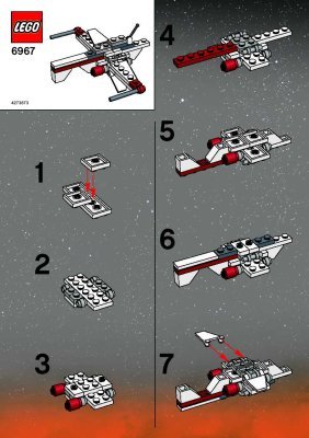 Istruzioni per la Costruzione - LEGO - 6967 - Mini ARC Fighter: Page 1