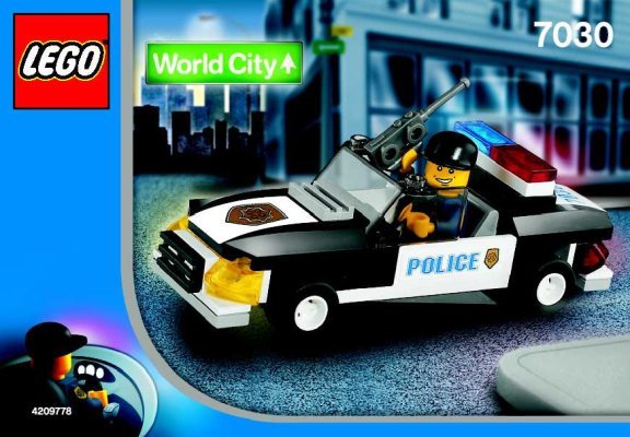 Istruzioni per la Costruzione - LEGO - 7030 - Squad Car: Page 1