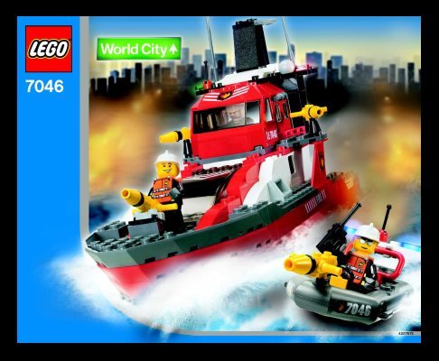 Istruzioni per la Costruzione - LEGO - 7046 - Fire Command Craft: Page 1