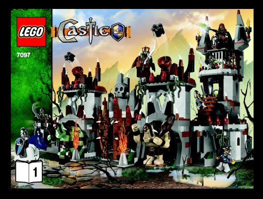 Istruzioni per la Costruzione - LEGO - 7097 - Trolls' Mountain Fortress: Page 1