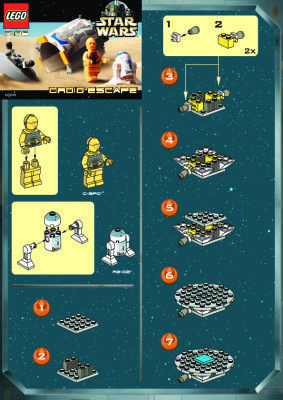 Istruzioni per la Costruzione - LEGO - 7106 - Droid™ Escape: Page 1