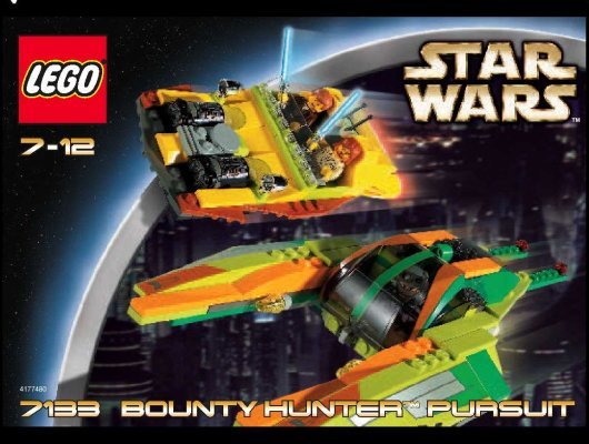 Istruzioni per la Costruzione - LEGO - 7133 - Bounty Hunter™ Pursuit: Page 1