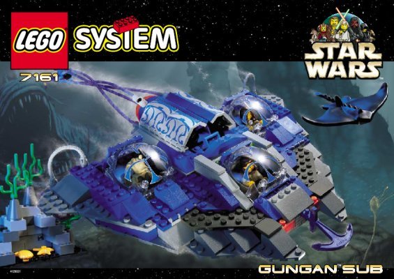 Istruzioni per la Costruzione - LEGO - 7161 - Gungan' Sub: Page 1