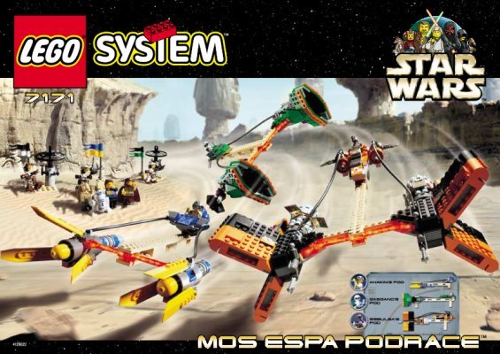 Istruzioni per la Costruzione - LEGO - 7171 - Mos Espa Podracer™: Page 1