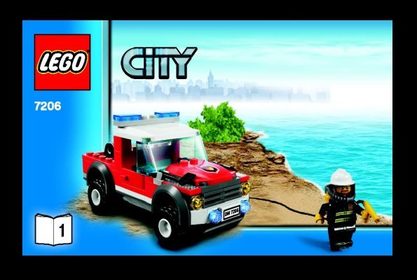 Istruzioni per la Costruzione - LEGO - 7206 - Fire Helicopter: Page 1