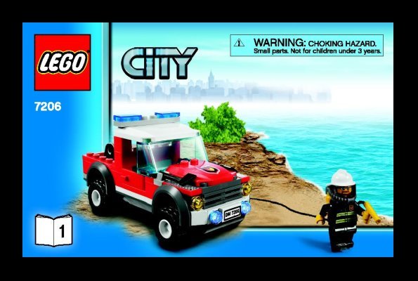 Istruzioni per la Costruzione - LEGO - 7206 - Fire Helicopter: Page 1