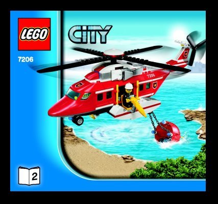 Istruzioni per la Costruzione - LEGO - 7206 - Fire Helicopter: Page 1