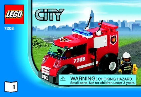 Istruzioni per la Costruzione - LEGO - 7208 - Fire Station: Page 1