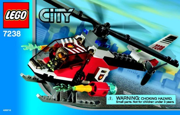 Istruzioni per la Costruzione - LEGO - 7238 - Fire Helicopter: Page 1