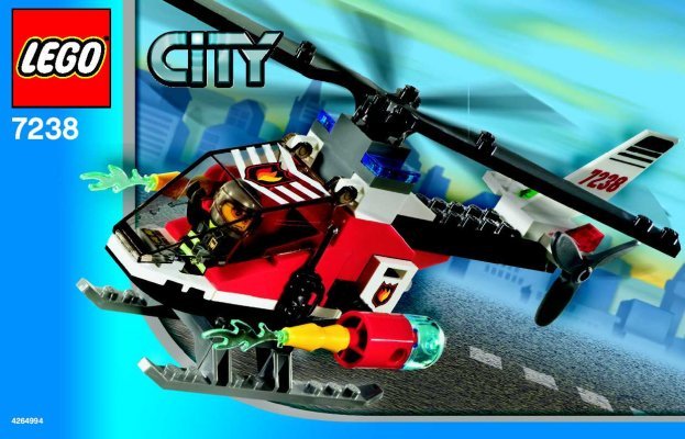 Istruzioni per la Costruzione - LEGO - 7238 - Fire Helicopter: Page 1