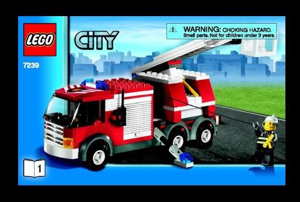 Istruzioni per la Costruzione - LEGO - 7239 - Fire Truck: Page 1