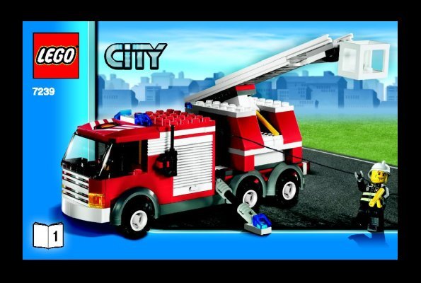 Istruzioni per la Costruzione - LEGO - 7239 - Fire Truck: Page 1