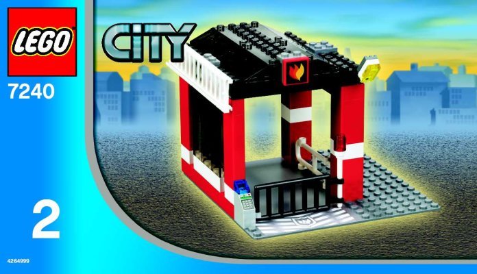 Istruzioni per la Costruzione - LEGO - 7240 - Fire Station: Page 1