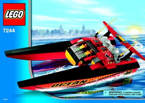 Istruzioni per la Costruzione - LEGO - 7244 - Speedboat: Page 1