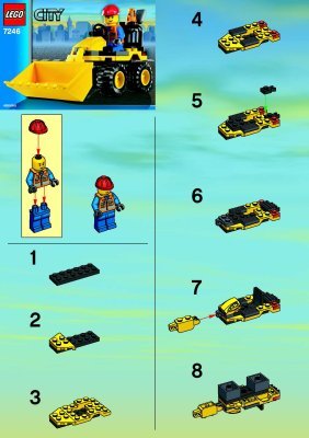 Istruzioni per la Costruzione - LEGO - 7246 - Mini-Digger: Page 1