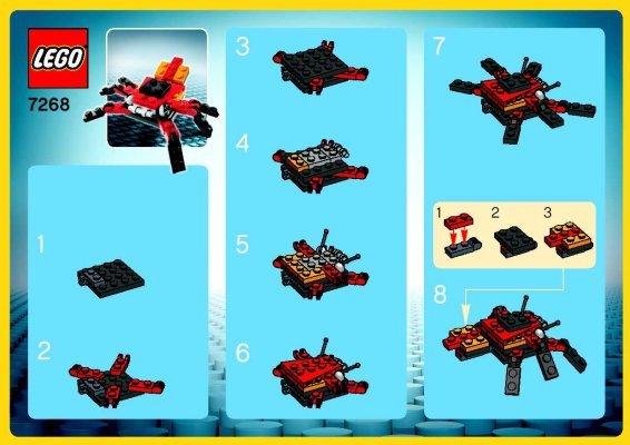 Istruzioni per la Costruzione - LEGO - 7268 - Spider: Page 1