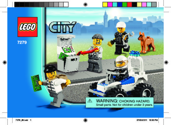 Istruzioni per la Costruzione - LEGO - 7279 - Police Minifigure Collection: Page 1