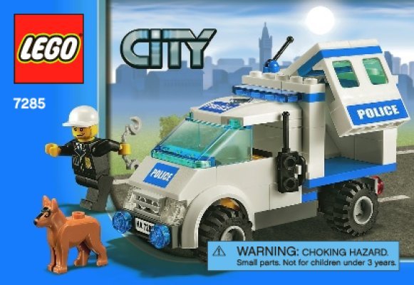 Istruzioni per la Costruzione - LEGO - 7285 - Police Dog Unit: Page 1