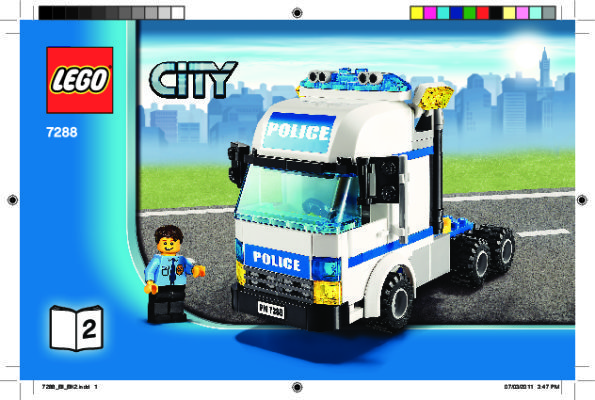 Istruzioni per la Costruzione - LEGO - 7288 - Mobile Police Unit: Page 1