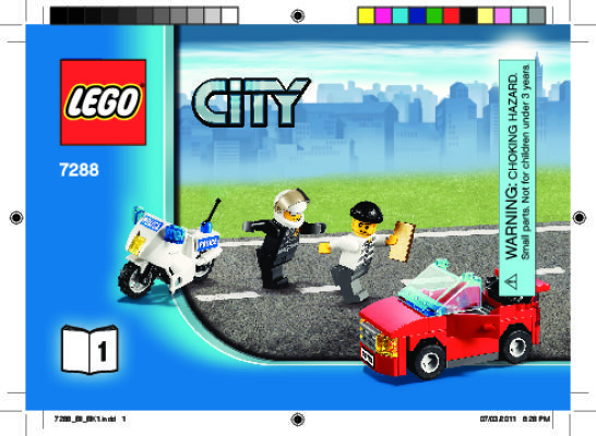 Istruzioni per la Costruzione - LEGO - 7288 - Mobile Police Unit: Page 1