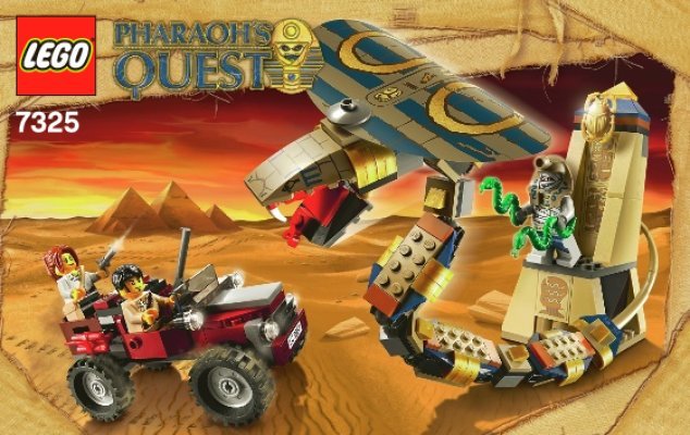 Istruzioni per la Costruzione - LEGO - 7325 - Cursed Cobra Statue: Page 1