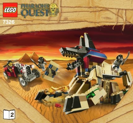 Istruzioni per la Costruzione - LEGO - 7326 - Rise of the Sphinx: Page 1