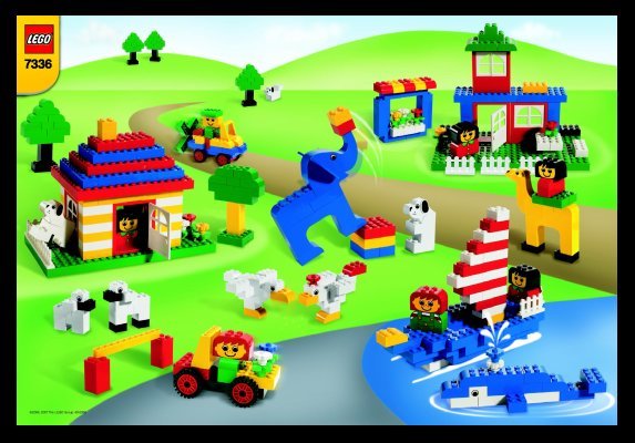 Istruzioni per la Costruzione - LEGO - 7336 - A world of creative building: Page 1