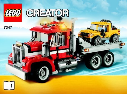 Istruzioni per la Costruzione - LEGO - 7347 - Highway Pickup: Page 1