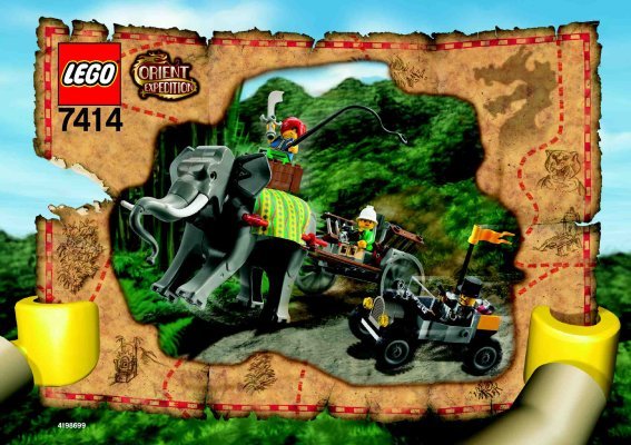 Istruzioni per la Costruzione - LEGO - 7414 - Elephant Caravan: Page 1