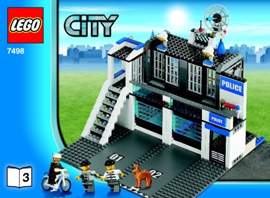 Istruzioni per la Costruzione - LEGO - 7498 - Police Station: Page 1