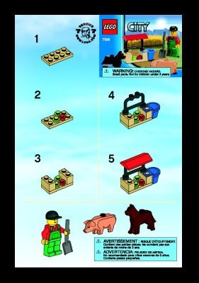 Istruzioni per la Costruzione - LEGO - 7566 - Farmer: Page 1