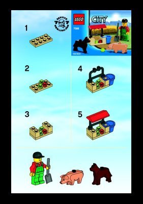 Istruzioni per la Costruzione - LEGO - 7566 - Farmer: Page 1