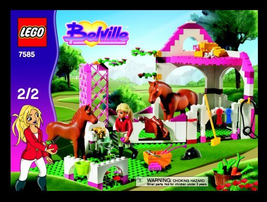 Istruzioni per la Costruzione - LEGO - 7585 - Horse Stable: Page 1