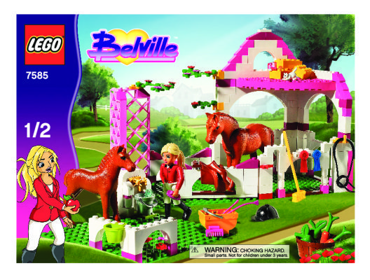 Istruzioni per la Costruzione - LEGO - 7585 - Horse Stable: Page 1